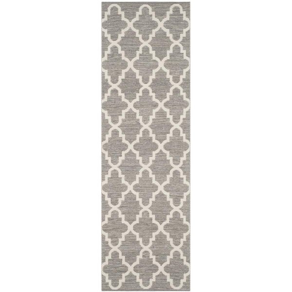 2 ft.-3 in. x 9 ft. Runner Montauk Hand Woven RugGrey & Ivory, Safavieh, Mfr#: MTK810A-29